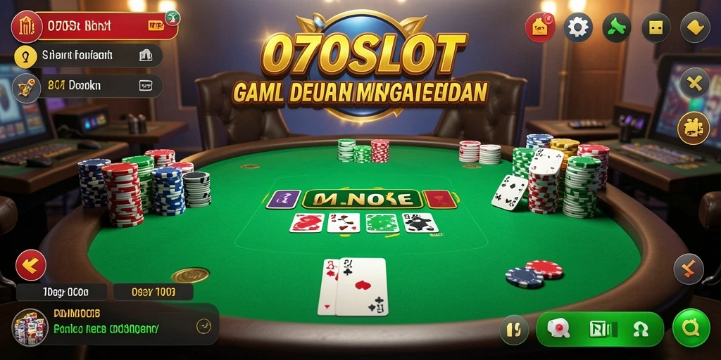 Tampilan gameplay Poker di 070SLOT yang menarik dan kompetitif.