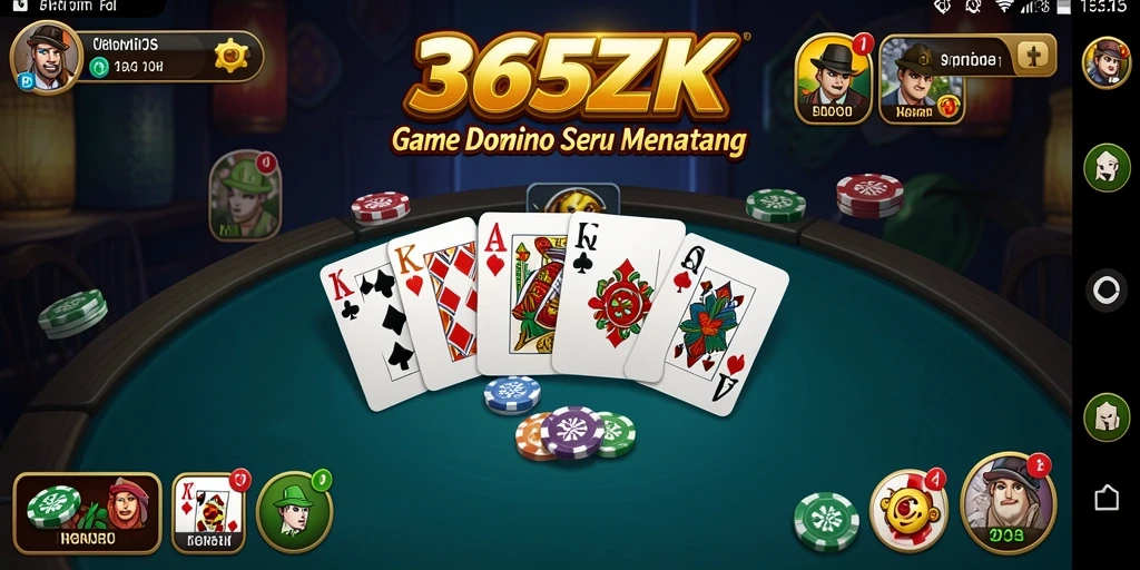 Tampilan screenshot permainan Domino yang penuh keseruan.