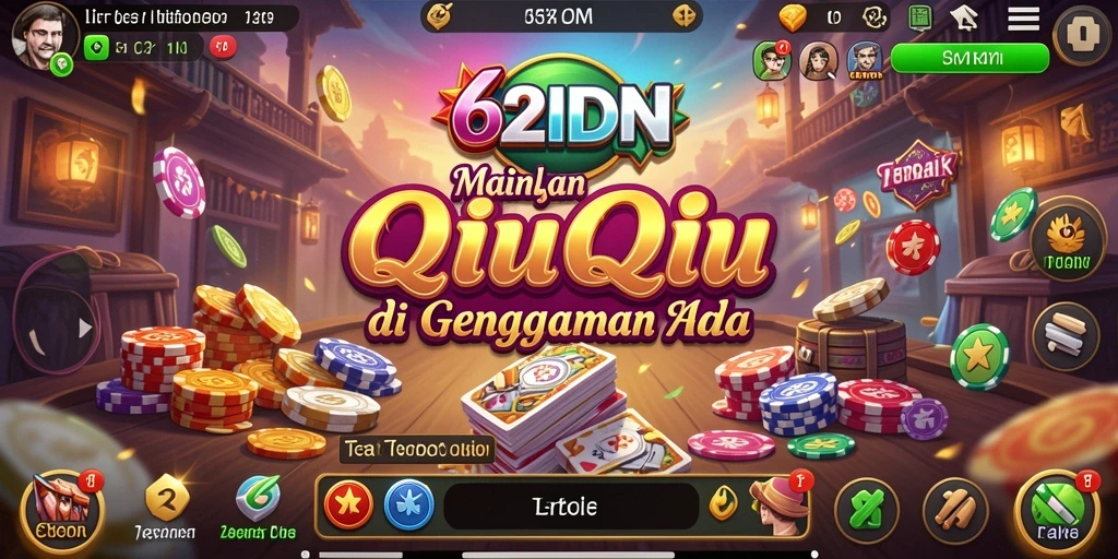 Tampilan permainan QiuQiu yang menarik dan interaktif.