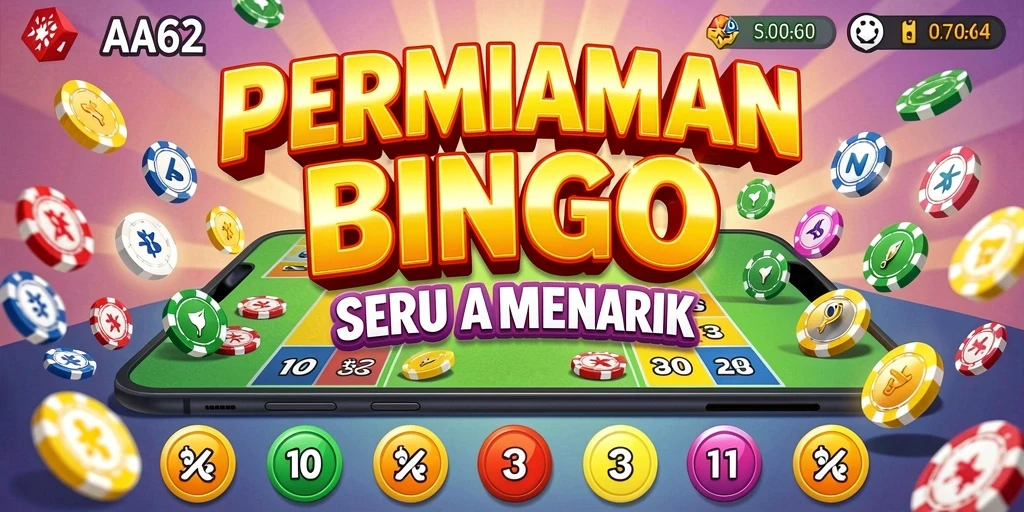 Gameplay seru Bingo di AA62 dengan hadiah menarik.