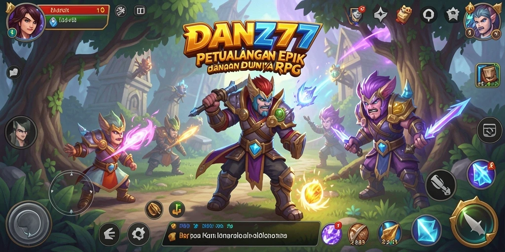 Tampilan menarik gameplay epik dalam dunia RPG.
