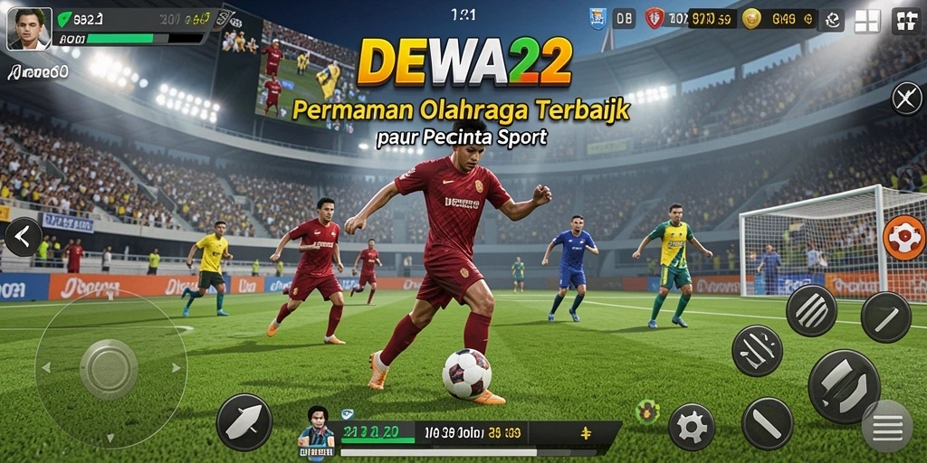 Tampilan gameplay seru DEWA22 dengan berbagai olahraga.