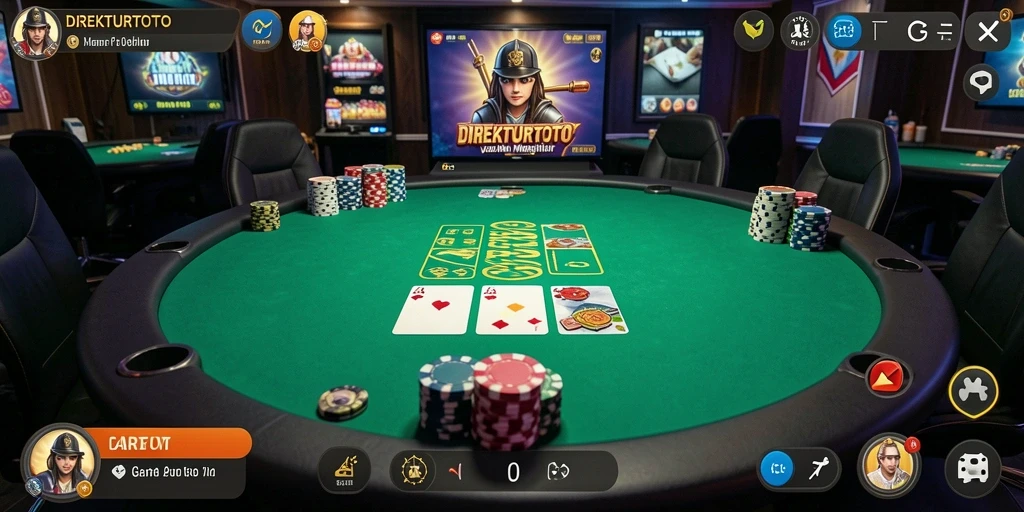Tampilan menarik dari permainan Poker di DIREKTURTOTO.