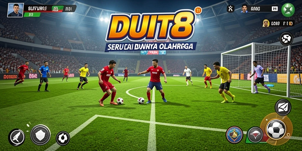 Tampak seru dalam permainan olahraga DUIT8 dengan berbagai tantangan.