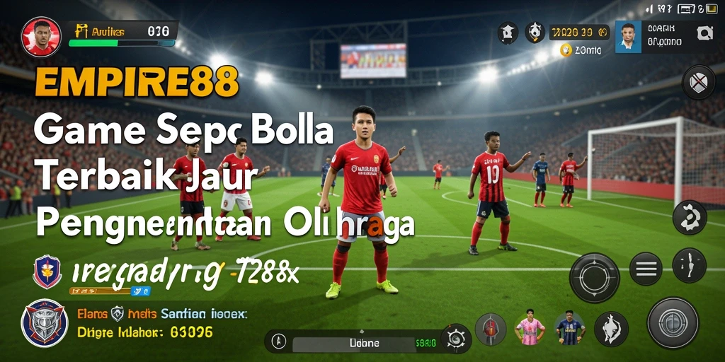 Tampilan gameplay <strong>EMPIRE88</strong> yang menampilkan aksi seru di lapangan sepak bola.