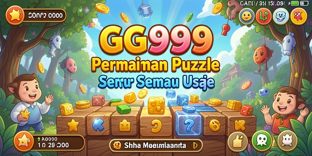 Tampilan gameplay GG999 dengan berbagai teka-teki yang menantang.