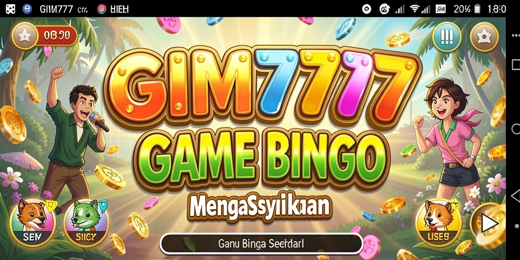 Screenshot GIM777 menunjukkan pemain menikmati permainan Bingo dengan antarmuka yang menarik.