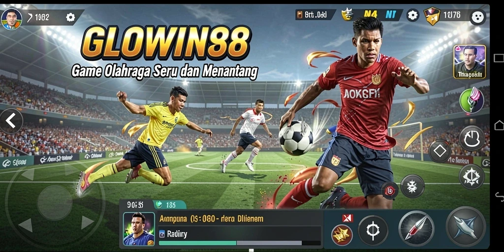 Tampilan menarik dari gameplay olahraga GLOWIN88 yang mendebarkan.