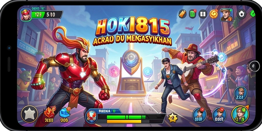 Screenshot gameplay HOKI8815 yang menampilkan aksi seru di game arcade.