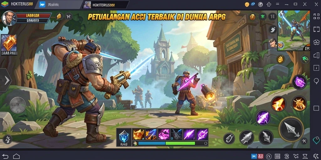 Screenshot gameplay HOKITERUS88 memperlihatkan aksi seru dan grafis menawan.