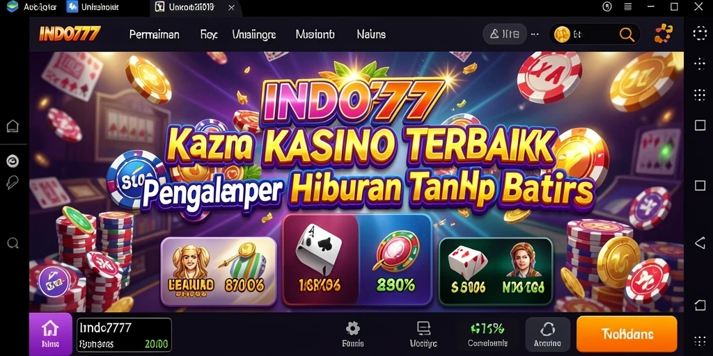 Tampilan menarik dari gameplay Kasino di INDO777.