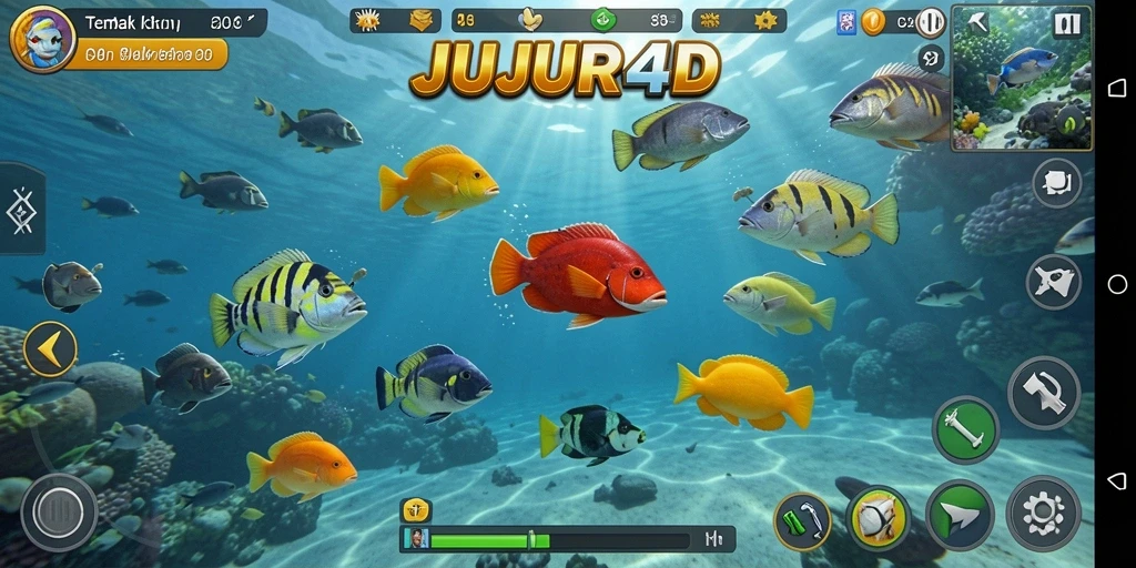 Tampilan menarik dari gameplay Tembak Ikan JUJUR4D yang menegangkan.