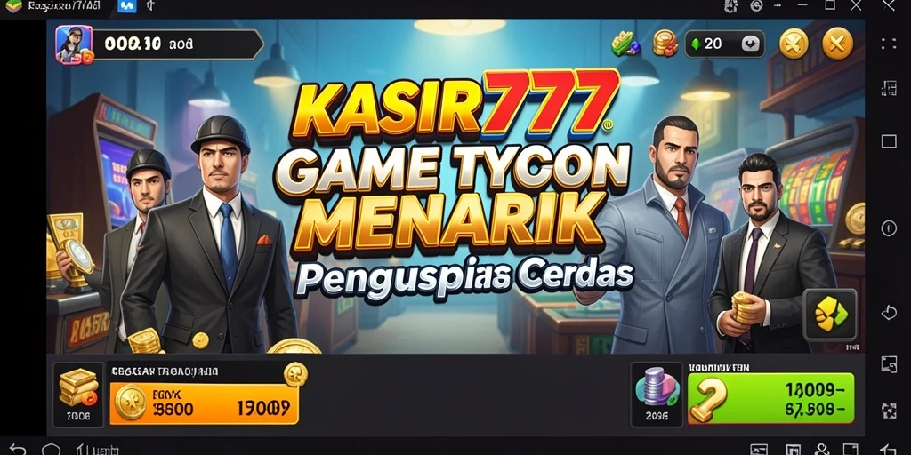 Tampilan gameplay KASIR777 dengan suasana bisnis yang dinamis.