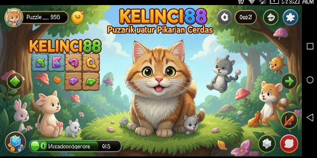 Tampilan gameplay KELINCI88 dengan berbagai tantangan puzzle yang menarik.