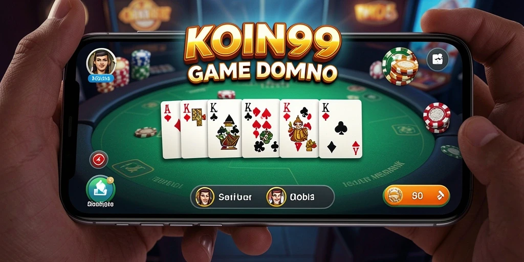 Tampilan gameplay seru dalam KOIN99 dengan berbagai mode permainan Domino.