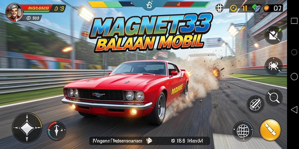 Tampilan gameplay MAGNET33 yang mendebarkan dengan balapan yang penuh aksi.