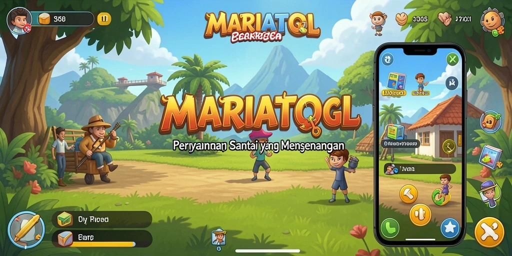 Tampilan gameplay MARIATOGL yang menawan dan santai.