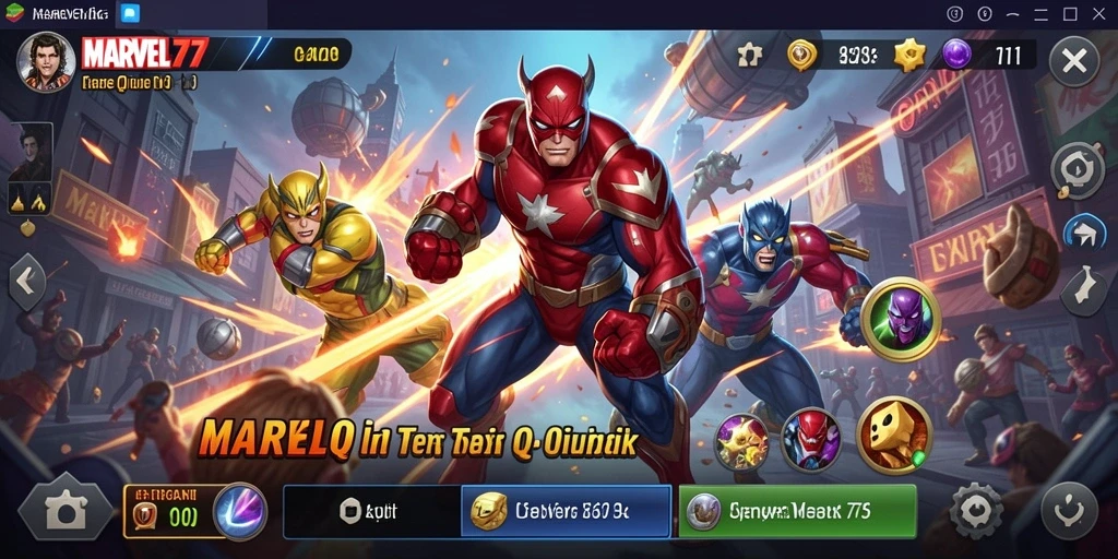 Tampilan gameplay MARVEL77 yang menarik dan mendebarkan dalam permainan QiuQiu.