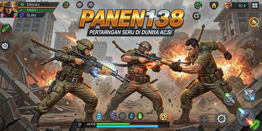 Screenshot utama PANEN138 menampilkan aksi terhebat dalam permainan.