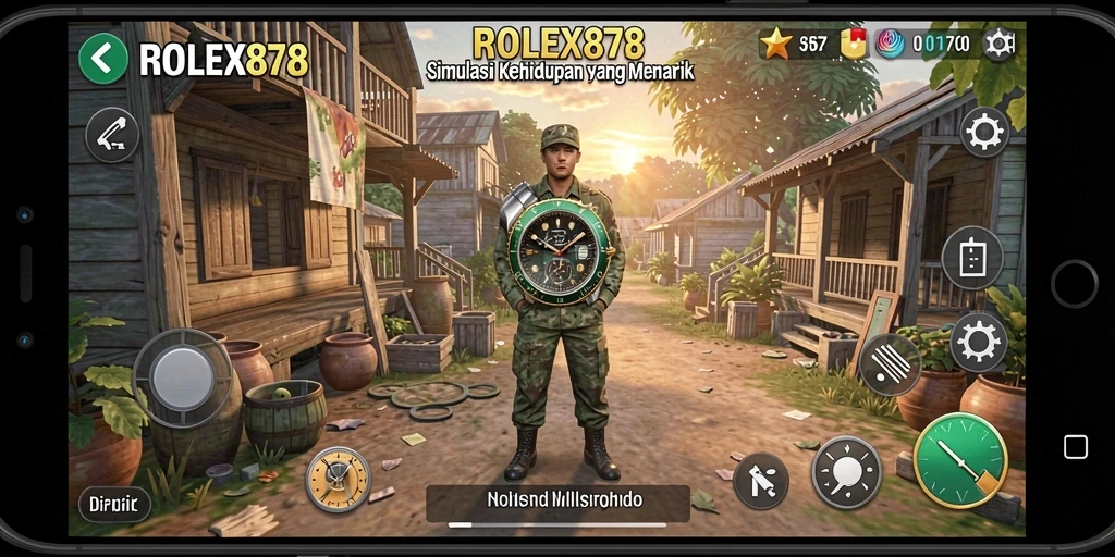 Screenshot utama ROLEX878 menampilkan gameplay yang menarik dan interaktif.