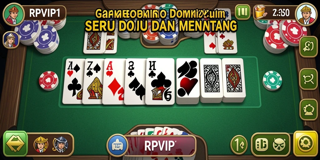 Gameplay seru RPVIP1 menampilkan aksi Domino yang mendebarkan.