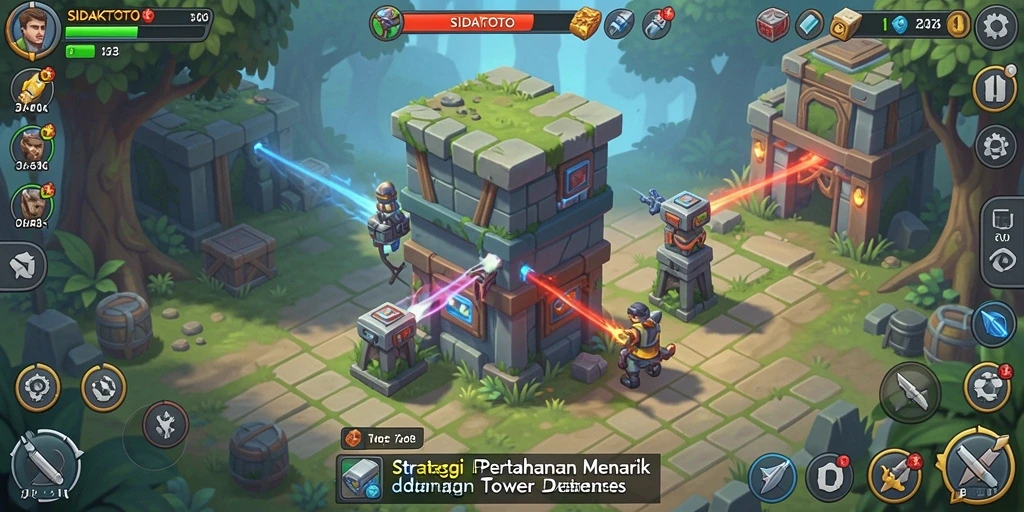 Gameplay menarik di SIDAKTOTO Tower Defense.