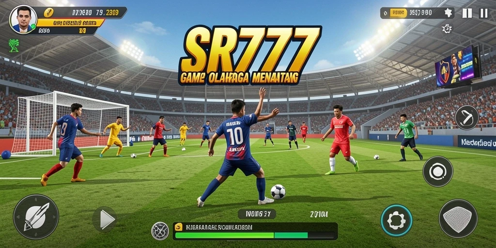 Tangkapan layar SR777 menampilkan aksi seru dalam pertandingan olahraga.
