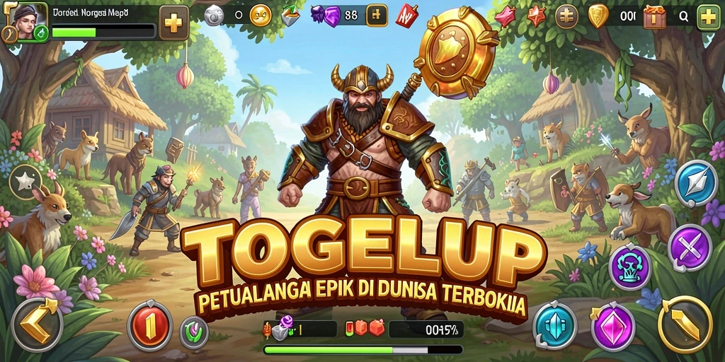 Gameplay TOGELUP yang memukau di dunia terbuka.