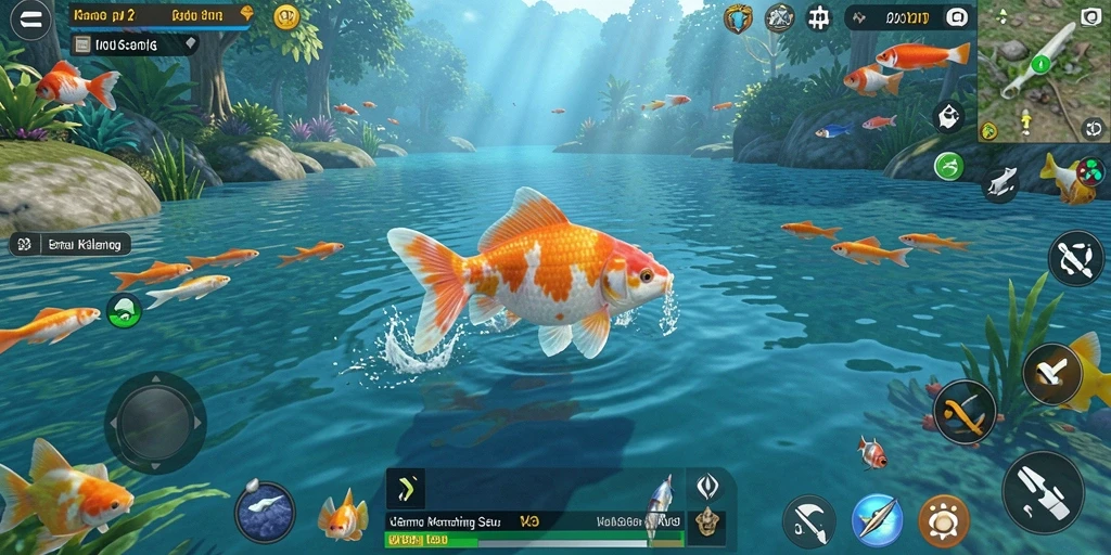 Tampilan permainan V21 saat menangkap ikan dengan berbagai pemandangan spektakuler.