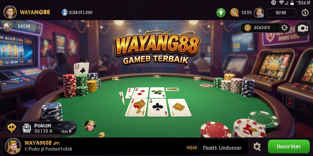 Tampilan gameplay poker yang menarik di WAYANG88.